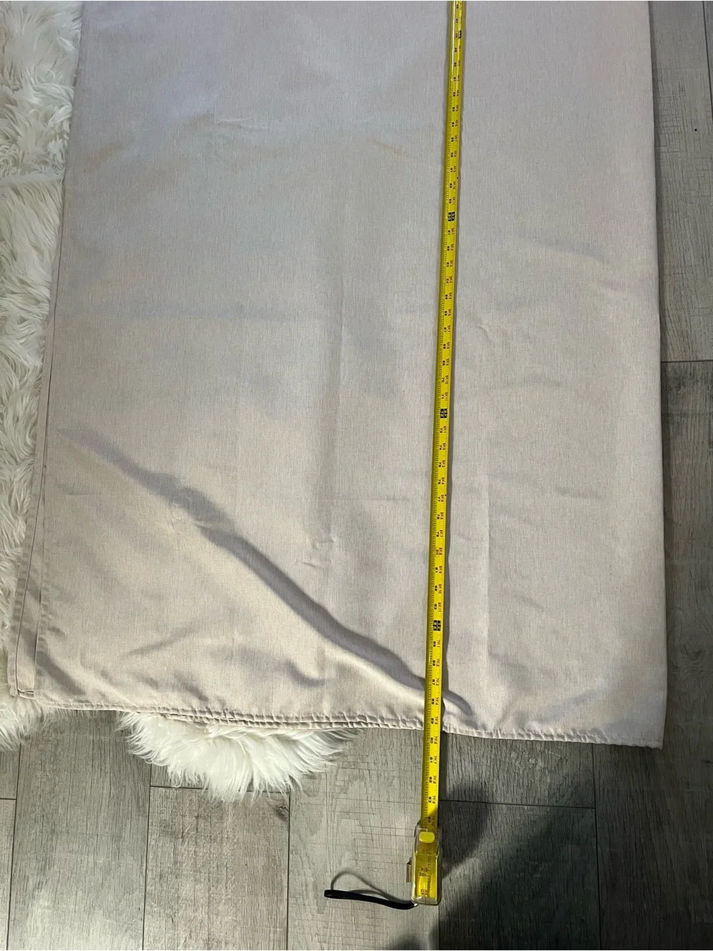 Classic Neutral Shower Curtain Light Beige - Picture 6 of 6